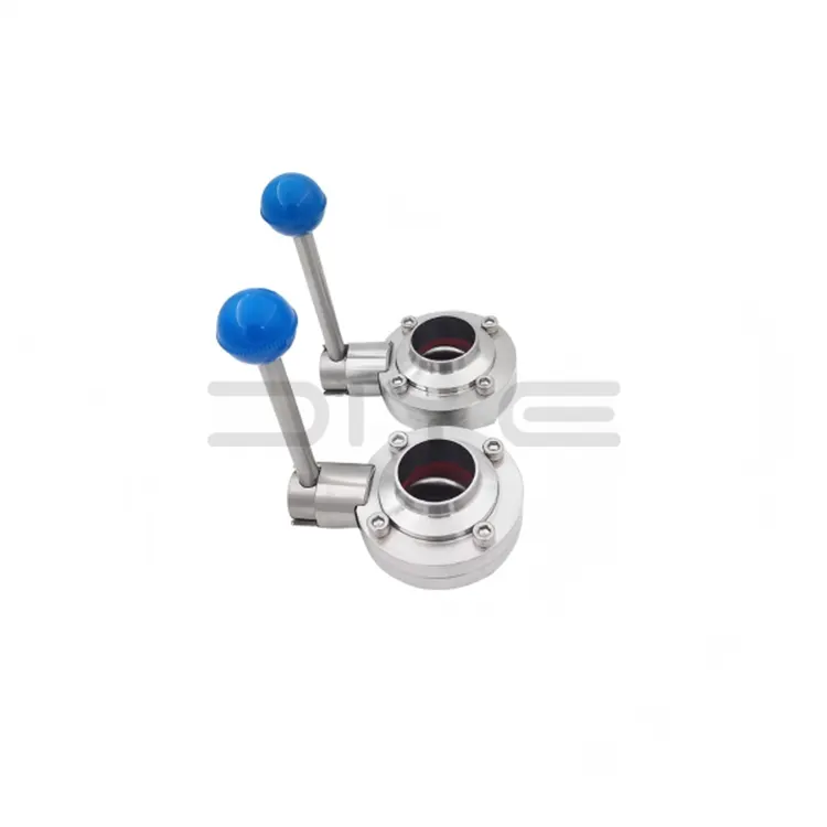 Válvula de mariposa de soldadura sanitaria